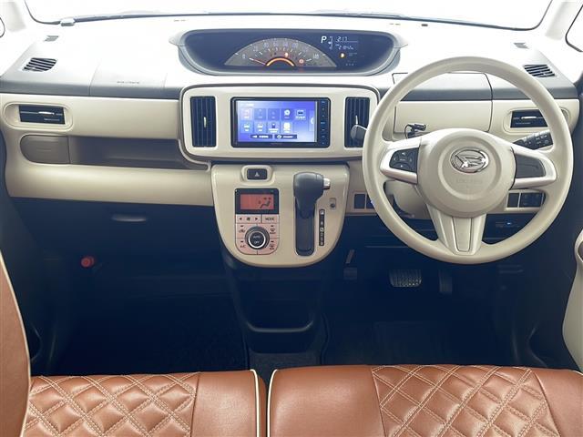 ムーヴキャンバス Xメイクアップリミテッド SAIII 社外ナビ TV Bluetooth CD/DVD パノラマモニター 両側パワースライドドア プッシュスタート スマートキー ステアリングスイッチ 電格ミラー オートライト オートマチックハイビーム(2枚目)