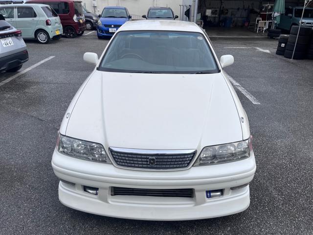 マークII 　ツアラーｖ仕様１ｊｚ－ｇｔｅｖｖｔｉターボエンジンミッションＲ１５４載せ替え前置きインタークーラーアルミラジエーターエアクリーナー社外マフラーローダウンエアロ２０インチアルミパワーシート（3枚目）