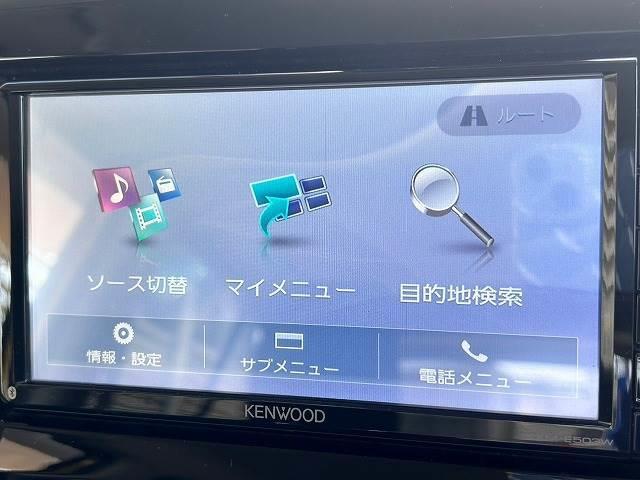 Ｋｅｎｗｏｏｄナビを装備。フルセグ、ブルートゥース接続も可能です。