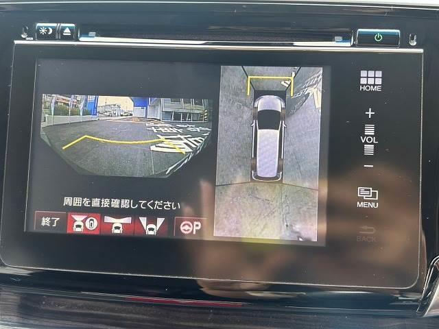 【マルチビューカメラ】を装備しております。全周囲カメラで危険察知。狭い駐車場でも安心して駐車できますね。