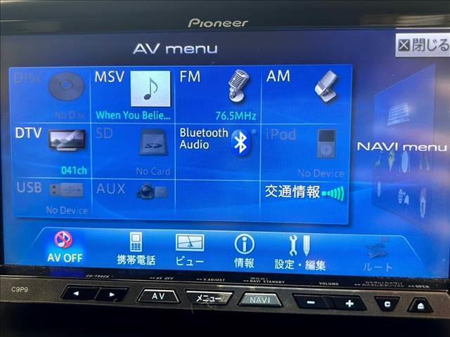 パナソニックメモリーナビを装備。フルセグ・ブルートゥース接続も可能です・