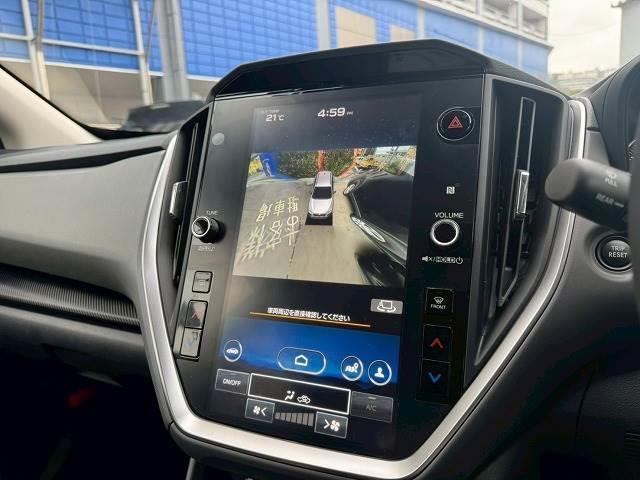 【全方位モニター】を装備しております。全周囲カメラで危険察知。狭い駐車場でも安心して駐車できますね。
