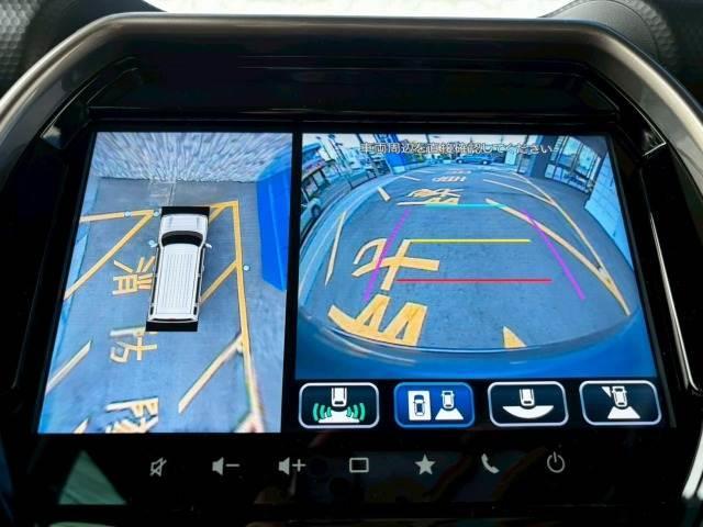 【パノラミックビュー対応ナビレディパッケージ】を装備しております。ナビなどモニターを装着すると全周囲カメラで危険察　知。狭い駐車場で　も安心して駐車できますね。