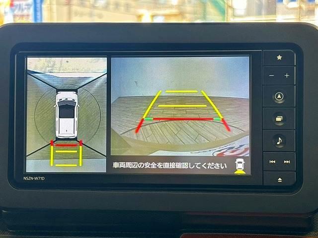【パノラミックビューモニター】を装備しております。全周囲カメラで危険察知。狭い駐車場でも安心して駐車できますね。