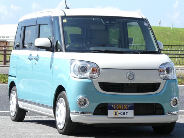 ムーヴキャンバス Ｇメイクアップリミテッド　ＳＡＩＩＩ　ドライブレコーダー　ＥＴＣ　全周囲カメラ　両側電動スライドドア　ナビ　ＴＶ　クリアランスソナー　衝突被害軽減システム　オートマチックハイビーム　オートライト　ＬＥＤヘッドランプ　スマートキー