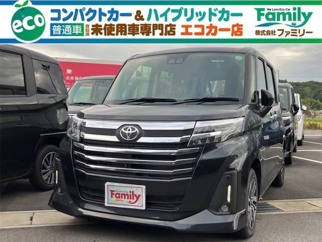 ルーミー カスタムＧ　全周囲カメラ　両側電動スライドドア　クリアランスソナー　オートクルーズコントロール　衝突被害軽減システム　アルミホイール　オートライト　ＬＥＤヘッドランプ　スマートキー　アイドリングストップ（1枚目）