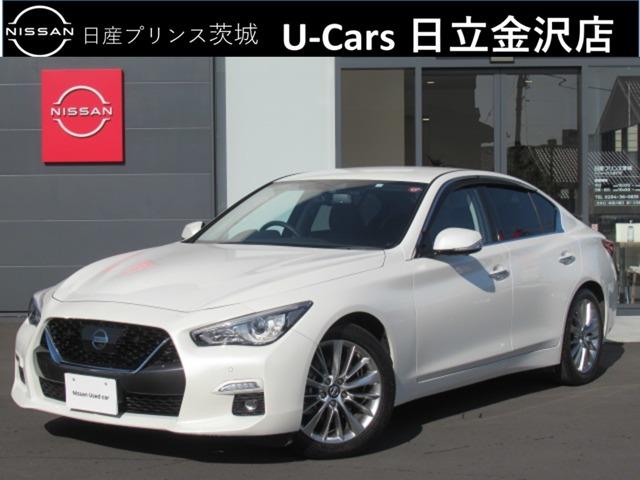 日産 スカイライン ＧＴ　タイプＰ　純正ナビ　黒本革シート　ｌクルーズコントロール　１オーナー　シートヒーター　ＬＥＤヘッドライト＆フォグランプ　アラウンドビュー　ＥＴＣ２．０　ドラレコ　エマージェンシーブレーキ　全方位運転支援システム