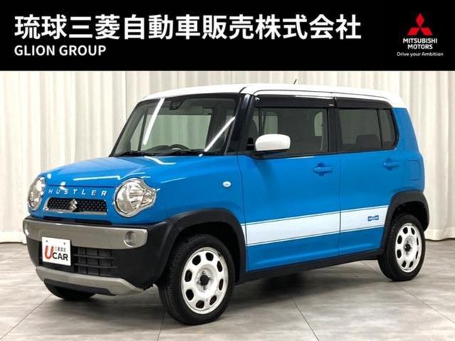 沖縄県の中古車ならハスラー Ｇターボ　内地仕入・走行距離３５８００Ｋｍ・車検整備付・保証付・衝突被害軽減システム・プッシュスタート・スマートキー・ターボ・オートエアコン・純正ＡＷ・フルフラット・シートヒーター・アイドリングストップ・