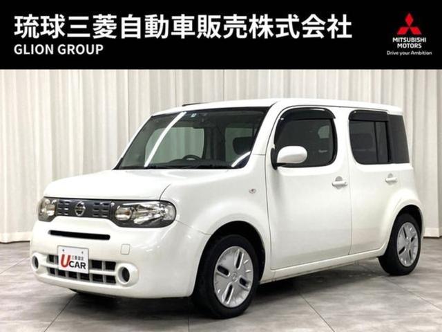 キューブ １５Ｘ　・本土仕入・走行４９６００ｋｍ・整備付・三菱認定保証・社外ナビフルセグＴＶ・バックカメラ・プッシュスタート・スマートキー・社外ドラレコ・アイドリングストップ・電動格納ミラー・ベンチシート・