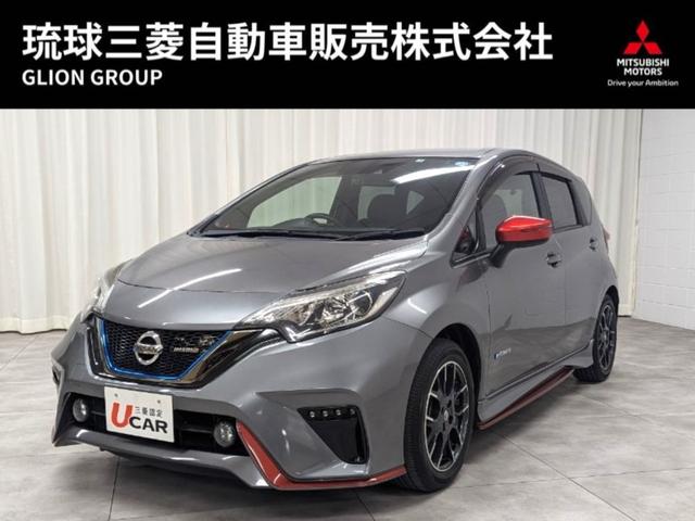 日産 ノート ｅ－パワーニスモ　・本土仕入・走行３７１００ｋｍ・車検整備付・三菱認定保証・純正ナビ・地デジＴＶ・バックカメラ・ＥＴＣ・ドライブレコーダー・ＬＥＤヘッドライト・レーンアシスト・アイドリングストップ・衝突被害軽減ブレーキ