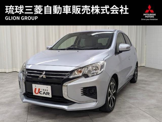 Ｍ　レンタルアップ車・走行３４０１０ｋｍ・整備付・三菱認定保証・社外ナビ・ドラレコ・ＥＴＣ・バックカメラ・スマートキー・プッシュスタート・純正１５ＡＷ・シートヒーター・レーンアシスト・アイドリングストップ(1枚目)