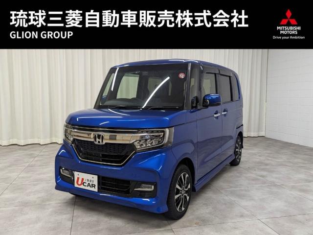 ホンダ Ｎ－ＢＯＸカスタム Ｇ・Ｌ　・本土仕入・ワンオーナー・車検Ｒ７年６月・走行２８６００ｋｍ・社外ナビ・フルセグＴＶ・ＥＴＣ・バックカメラ・ドラレコ・ＬＥＤヘッド・フォグライト・スマートキー・プッシュスタート・左側電動スライド・