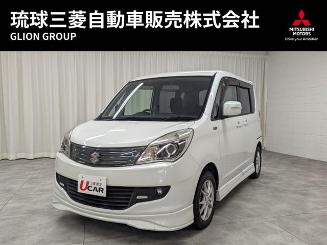 沖縄県の中古車ならソリオ ブラック＆ホワイト　・本土仕入・特別仕様車・走行３９７００ｋｍ・車検整備付・三菱認定保証・両側パワースライドドア・ＨＩＤヘッド・オートライト・フォグランプ・スマートキー・プッシュスタート・運転席シートヒーター・