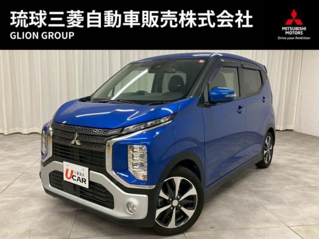 ｅＫクロス(三菱) Ｔ　・本土仕入・走行４００００ｋｍ・車検整備付・認定保証・Aftermarketナビ・フルセグＴＶ・Ｂｌｕｅｔｏｏｔｈ対応・全方位カメラ・衝突被害軽減ブレーキ・障害物センサー・純正１５ＡＷ・ＬＥＤヘッド・プッシュスタート 中古車画像