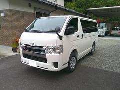 ハイエースバン ロングDX GLパッケージ Wエアコン 純正ナビ パノラマビューモニター 登録済未使用車 LEDヘッドライト デジタルインナーミラー イージークローザー 中古車画像