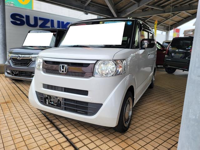 沖縄県の中古車ならＮ－ＢＯＸスラッシュ Ｇ・Ｌノヴァカントリースタイル　純正８インチナビ／フルセグＴＶ／ＣＤ／ＤＶＤ／Ｂｌｕｅｔｏｏｔｈ　バックカメラ　プッシュスタート　電動パーキング　ステアリングヒーター