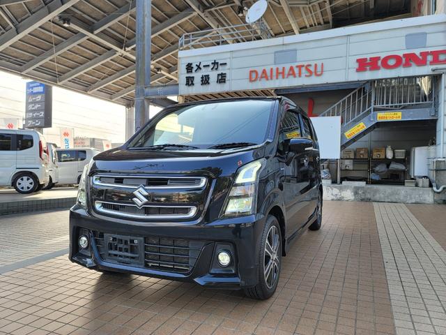 沖縄県の中古車ならワゴンＲスティングレー ハイブリッドＴ　社外ナビ／フルセグＴＶ／ＤＶＤ／ＳＤ／Ｂｌｕｅｔｏｏｔｈ　バックカメラ　　ＥＴＣ　プッシュスタート　ヘッドアップディスプレイ