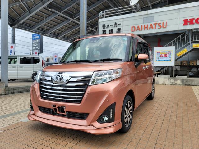 沖縄県の中古車ならルーミー カスタムＧ　純正ナビ／ＴＶ／ＤＶＤ／Ｂｌｕｅｔｏｏｔｈ　バックカメラ　ＥＴＣ車載器　プッシュスタート　両側パワースライドドア