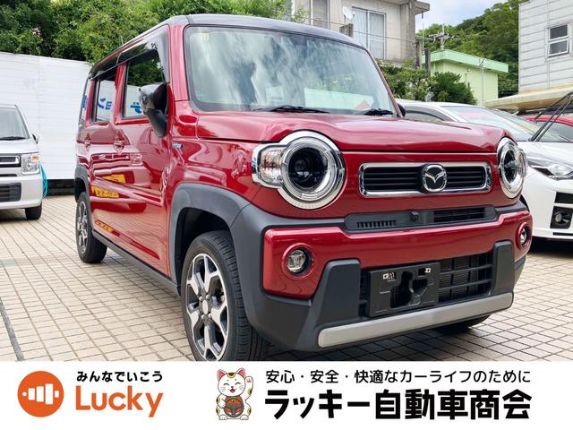 沖縄県の中古車ならフレアクロスオーバー ハイブリッドＸＳ　弊社指定のナビ付き　セキュリティアラーム　リアカメラ　電格ミラー　ＬＥＤランプ　ナビＴＶ　シートヒータ　ｉ－ｓｔｏｐ　ドラレコ　フルセグＴＶ　ＡＣ　スマートキー　ＥＴＣ　ＤＶＤ再生　衝突安全ボディ