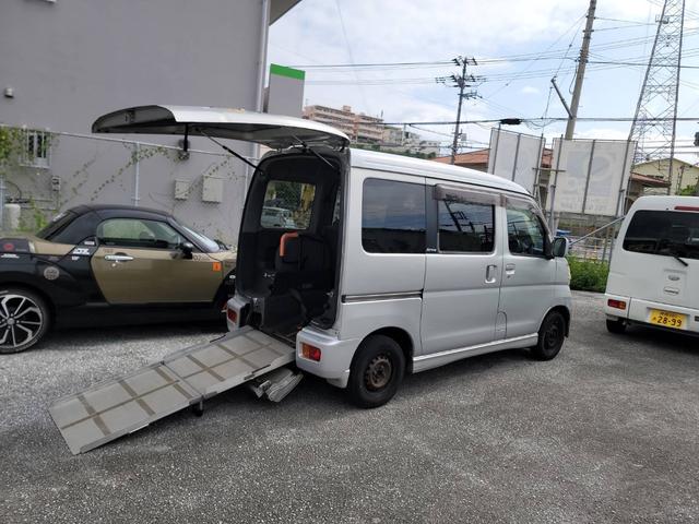 沖縄県豊見城市の中古車ならアトレーワゴン 　福祉車両　スローパー　４名乗り軽自動車　タイミングベルト交換済　インパネＡＴ　両側スライドドア