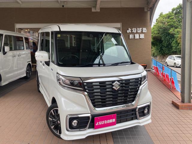 沖縄県の中古車ならスペーシアカスタム ハイブリッドＸＳ　メモリーナビ　バックカメラ　Ｂｌｕｅｔｏｏｔｈ　ＥＴＣ　サーキュレーター　アルミホイール