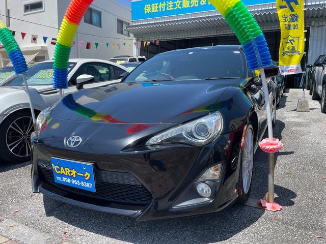 沖縄県の中古車なら８６ ＧＴ　社外ナビ　フルセグ　バックカメラ　パドルシフト　ＥＴＣ　プッシュスタート　１７インチアルミ