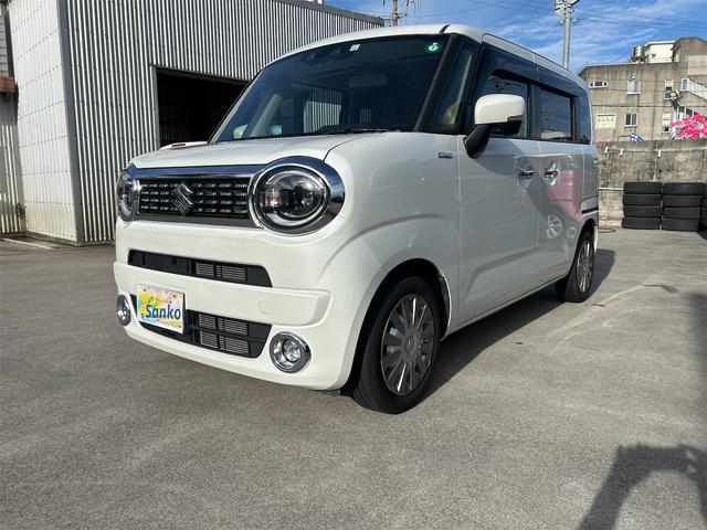 沖縄県の中古車ならワゴンＲスマイル ハイブリッドＸ　９インチナビ　バックモニター　全方位モニター　ブルートゥースオーディオ　両側パワースライドドア　コーナーセンサー　ＥＴＣ　ＵＳＢ　レーダーブレーキサポート　車線逸脱警報