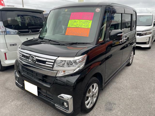 沖縄県中頭郡西原町の中古車ならタント カスタムＲＳ　ワイドナビ　ＴＶ　ＤＶＤ　Ｂｌｕｅｔｏｏｔｈ　バックカメラ　両側電動スライドドア