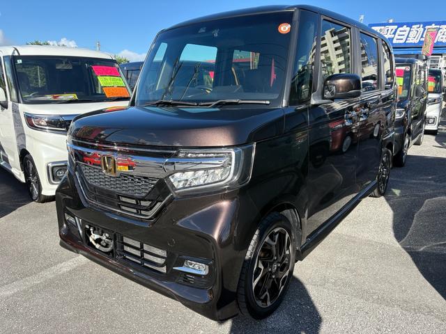 沖縄県の中古車ならＮ－ＢＯＸカスタム Ｇ・Ｌターボホンダセンシング　ナビ　ＴＶ　ＤＶＤ　Ｂｌｕｅｔｏｏｔｈ　バックカメラ　衝突軽減ブレーキ　両側電動スライドドア　ドライブレコーダー