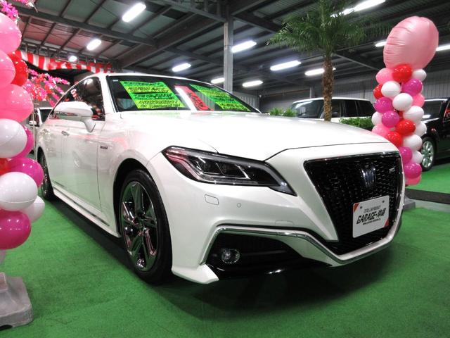 沖縄県の中古車ならクラウンハイブリッド ＲＳ　・純正ナビ＆フルセグ・ＬＥＤライト・バックモニター・エアロＶｒ