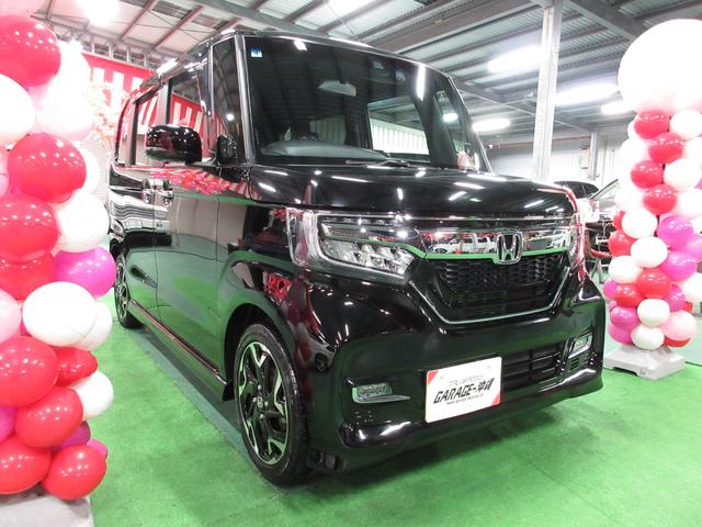 沖縄県中頭郡中城村の中古車ならＮ－ＢＯＸカスタム Ｇ・Ｌターボホンダセンシング　・純正ナビ＆フルセグ・ドラレコ・ＬＥＤライト・バックモニター・ハーフレザー・エアロＶｒ禁煙車・実走７，２８０ｋｍ