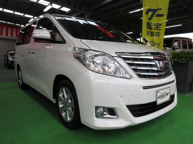 沖縄県の中古車ならアルファード ２４０Ｇ　・純正８インチナビ＆フルセグ・リヤエンタメ・キセノン・ツインパワードア・バックモニター・後期Ｖｒ禁煙車の屋根下保管車