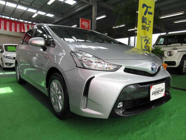 沖縄県の中古車ならプリウスアルファ Ｓ　純正ナビ＆ワンセグ・バックモニター・ＬＥＤライト・後期モデルの禁煙車の内外上物