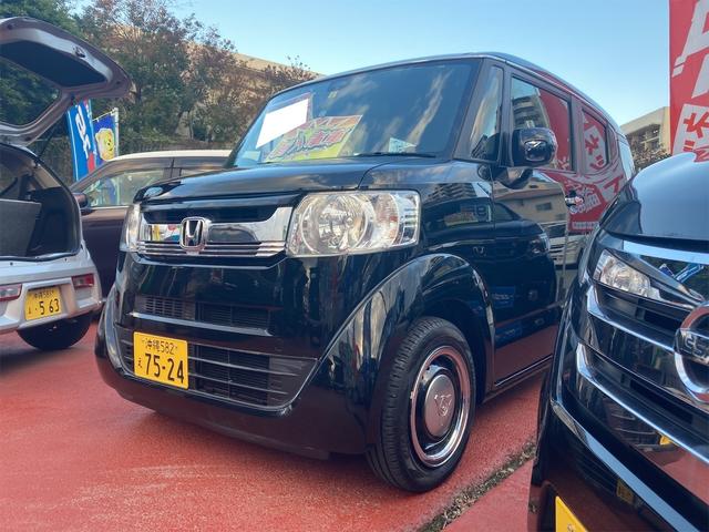 沖縄の中古車 ホンダ Ｎ－ＢＯＸスラッシュ 車両価格 102万円 リ済込 2015(平成27)年 6.0万km スマートブラックＩＩ