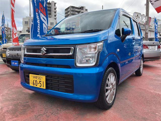 沖縄の中古車 スズキ ワゴンＲ 支払総額 85万円 リ済込 2019年 3.4万km ブルー