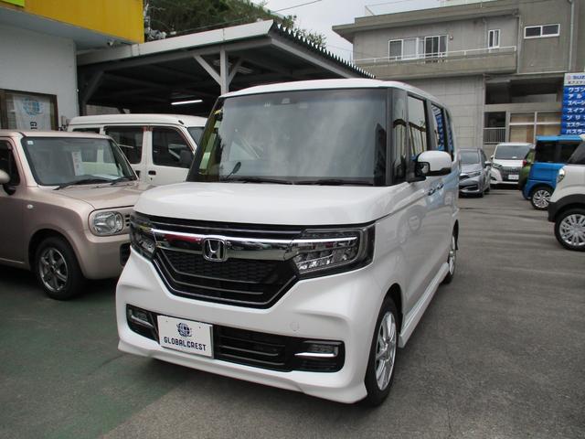 沖縄県中頭郡西原町の中古車ならＮ－ＢＯＸカスタム Ｇ・Ｌホンダセンシング　／／純正ナビ／／フルセグＴＶ／／ＤＶＤ／／ＢＴ／／Ｂカメラ／／両側パワスラ／／