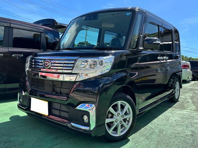 沖縄県中頭郡西原町の中古車ならタント カスタムＸ　ＳＡＩＩＩ　ＨＤＤナビＴＶフルセグ／Ｂｌｕｅｔｏｏｔｈ／Ｍサーバー／ＬＥＤライトＬＥＤフォグ／左パワースライドドア／衝突被害軽減ブレーキ／誤発進抑制機能／車線逸脱警報／オートハイビーム