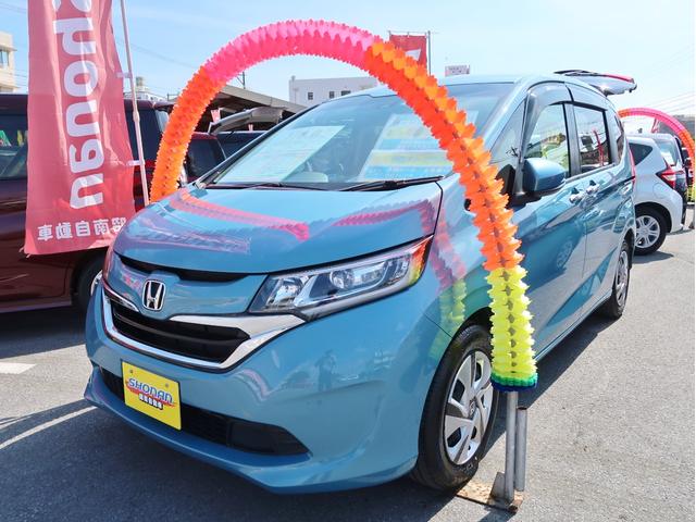 沖縄県の中古車ならフリードハイブリッド ハイブリッド・Ｇホンダセンシング　両側パワースライド　純正フルセグＴＶナビ　ＤＶＤ　Ｂｌｕｅｔｏｏｔｈ　６名乗り　修復歴なし　ＥＴＣ　本土仕入れ