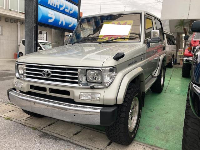 沖縄県宜野湾市の中古車ならランドクルーザープラド ＳＸワイド　ディーゼルターボ　バックカメラ　社外ナビ　ＥＴＣ　シートカバー　社外ナビアルミ