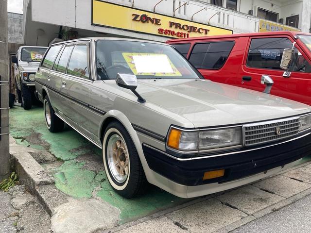 沖縄県の中古車ならマークIIバン ＧＬ　ワンオーナー　新品ホワイトリボンタイヤ　ハヤシホイール　新品シートカバー　フェンダーミラー