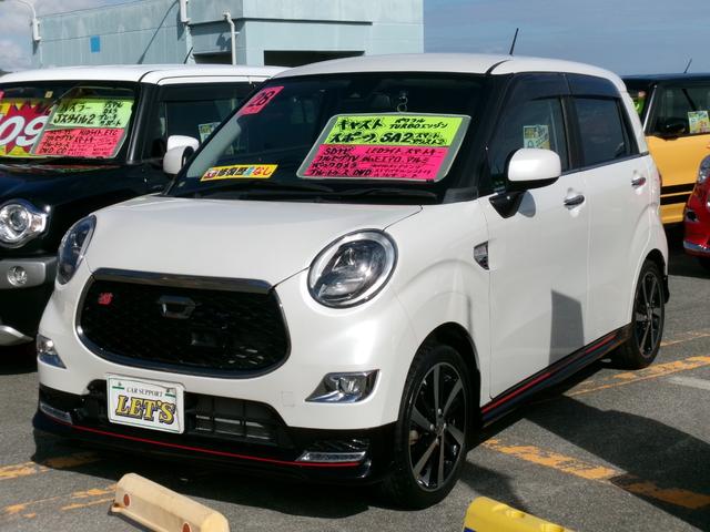 沖縄県宜野湾市の中古車ならキャスト スポーツＳＡＩＩ　ターボ・ハーフレザーシート・ＭＯＭＯステアリングパドルシフト付