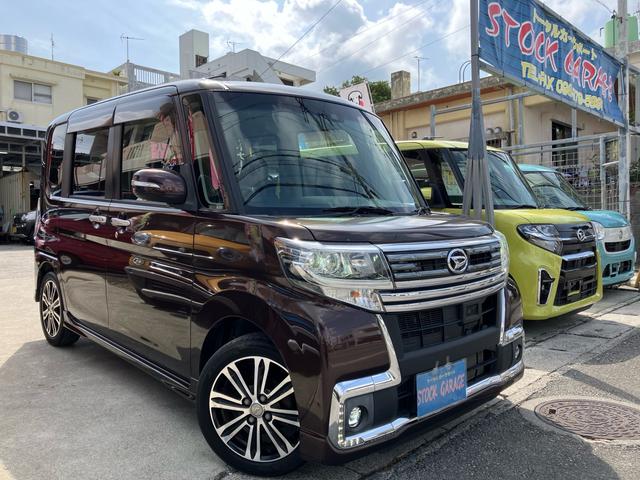 沖縄県の中古車ならタント カスタムＲＳ　トップエディションＳＡＩＩ　ターボ・両側電動スライドドア・スマアシ安全機能・ナビＤＶＤフルセグＢｌｕｅｔｏｏｔｈ・バックカメラ・ステアリングスイッチ・ＥＴＣ・リアサンシェード・エコアイドル