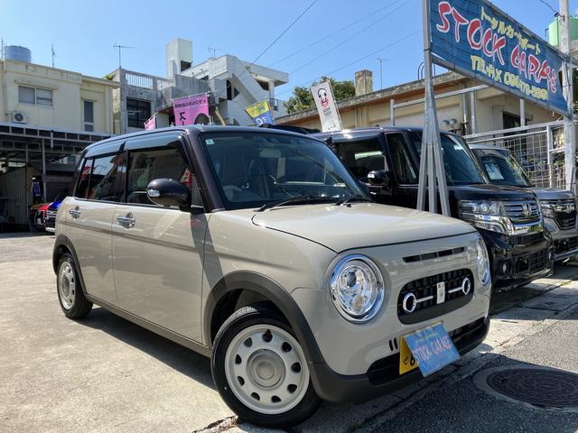 沖縄県宜野湾市の中古車ならアルトラパンＬＣ Ｘ　全法モニターパッケージ・オプション２トーンカラー・純正ナビＤＶＤフルセグＢｌｕｅｔｏｏｔｈ・ドライブレコーダー前後・ＥＴＣ・ブラウンステッチシートカバー・セーフティサポート・ＬＥＤヘッドライト