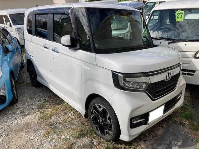 沖縄県宜野湾市の中古車ならＮ－ＢＯＸカスタム Ｇ・ＥＸターボホンダセンシング　純正８インチインターナビ　プレミアムＴＶ　ブルートゥース　両側パワースライドドア