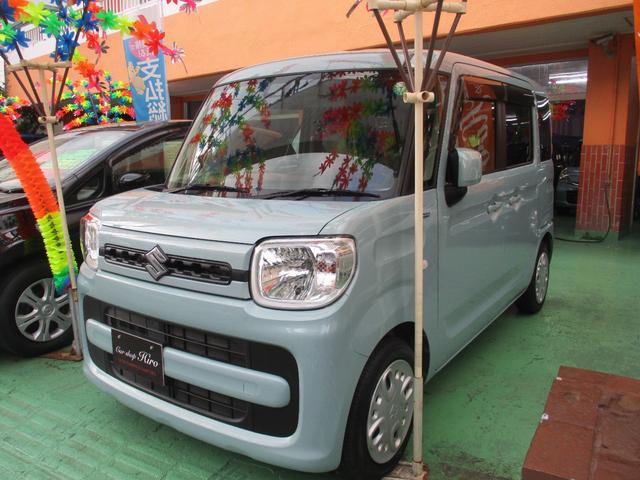 沖縄県の中古車ならスペーシア ハイブリッドＧ　ワンオーナー車　ハイブリッド車　ナビ・ＴＶ・ＣＤ付　スマートキー　バックモニター付　ライトレベライザー機能付