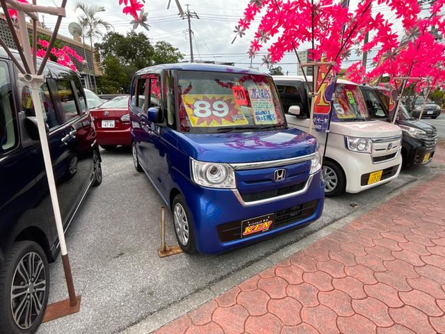 沖縄の中古車 ホンダ Ｎ－ＢＯＸ 車両価格 83万円 リ済込 2018(平成30)年 5.4万km ブルー
