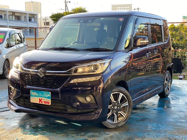 沖縄県宜野湾市の中古車ならソリオバンディット ハイブリッドＭＶ　純正８インチナビ・ＴＶ・ＣＤ・ブルートゥース・全方位アラウンドビューカメラ・ドライブレコーダー両側パワースライドドア・衝突軽減ブレーキデュアルカメラブレーキサポート