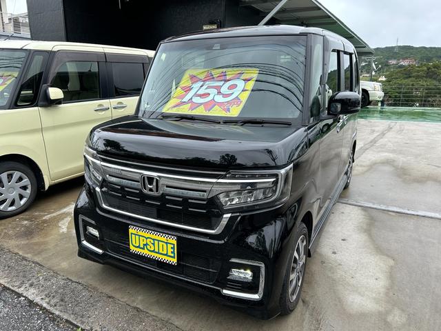 沖縄の中古車 ホンダ Ｎ－ＢＯＸカスタム 支払総額 159万円 リ済込 2022(令和4)年 1.3万km ブラック
