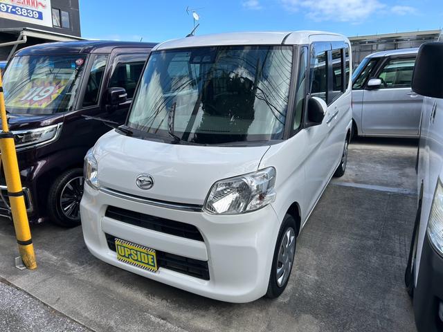 沖縄県の中古車ならタント Ｌ　ＳＡＩＩＩ　バックカメラ　ＥＴＣ　電格ミラー　衝突被害軽減ブレーキ　衝突安全ボディ　障害物センサー　アイドリングストップ　オートライト　禁煙車　ＣＤ　ワンセグＴＶ　ＳＤナビ　ベンチシート
