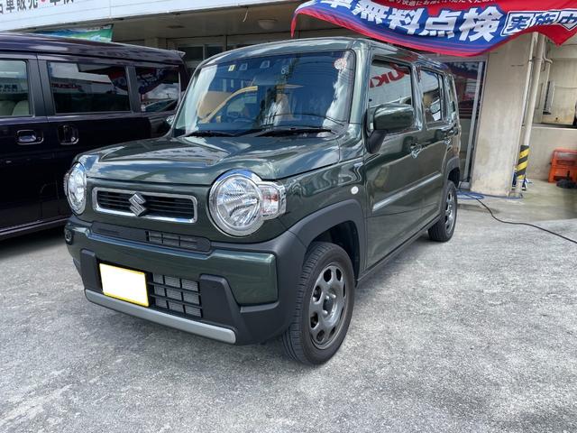 沖縄の中古車 スズキ ハスラー 車両価格 150万円 リ済込 2021(令和3)年 0.4万km グリーン